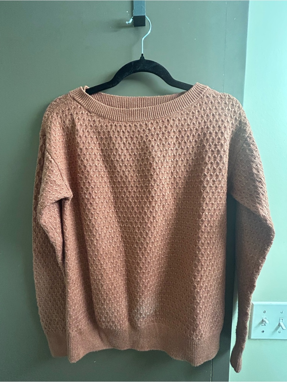 Denver Hayes Orange Knit Sweater